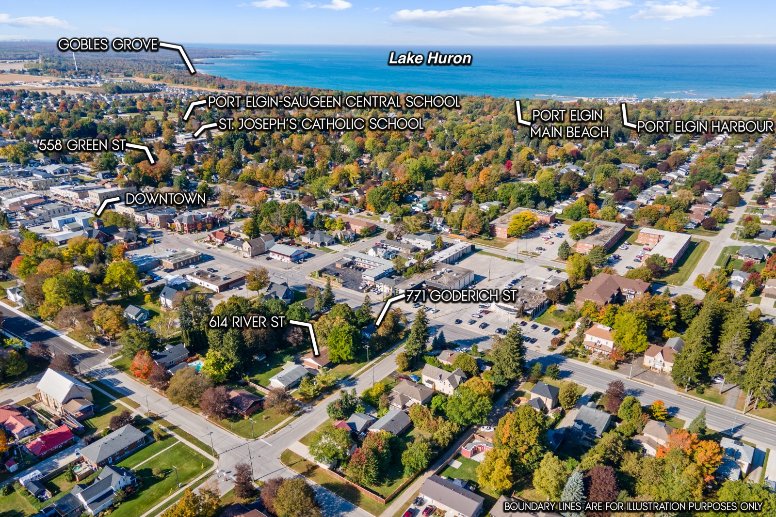 558 Green St, 614 River St and 771 Goderich St