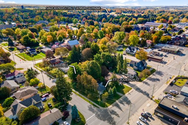 558 Green St, 614 River St and 771 Goderich St