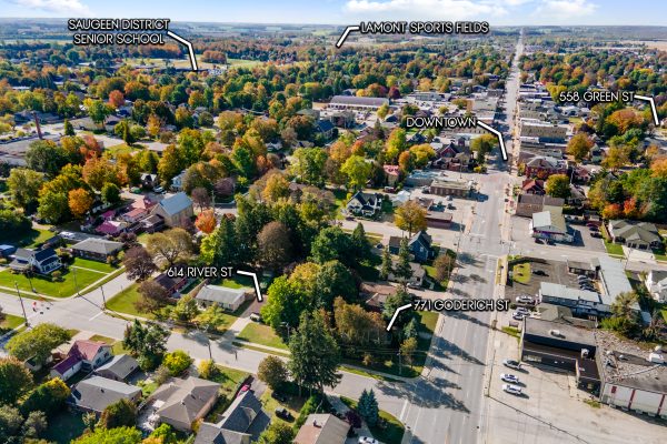 558 Green St, 614 River St and 771 Goderich St