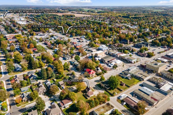 558 Green St, 614 River St and 771 Goderich St